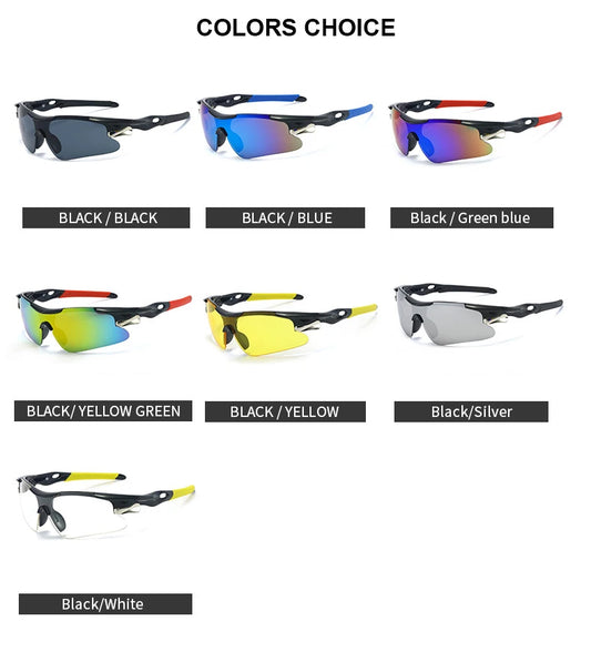 JSJM Outdoor Men Cycling Sunglasses Road Bicycle Mountain Riding Protection Sports Glasses Goggles Eyewear MTB Bike Sun Glasses