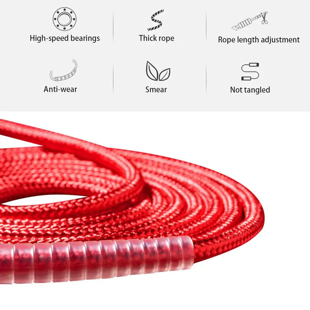 Ball Bearing Jump Rope Skipping Rope Fast Speed Jump Rope For Gym Home Endurance Training Workouts Sports Fitness Equipment