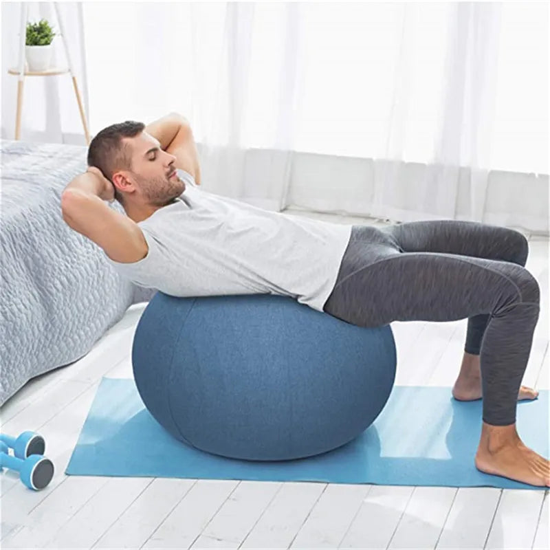 55 65 75 85CM Yoga Ball Dustproof Cover Anti-Slip Cotton Anti-static Absorb Sweat Yoga Fitness Ball Cover for Protective Case