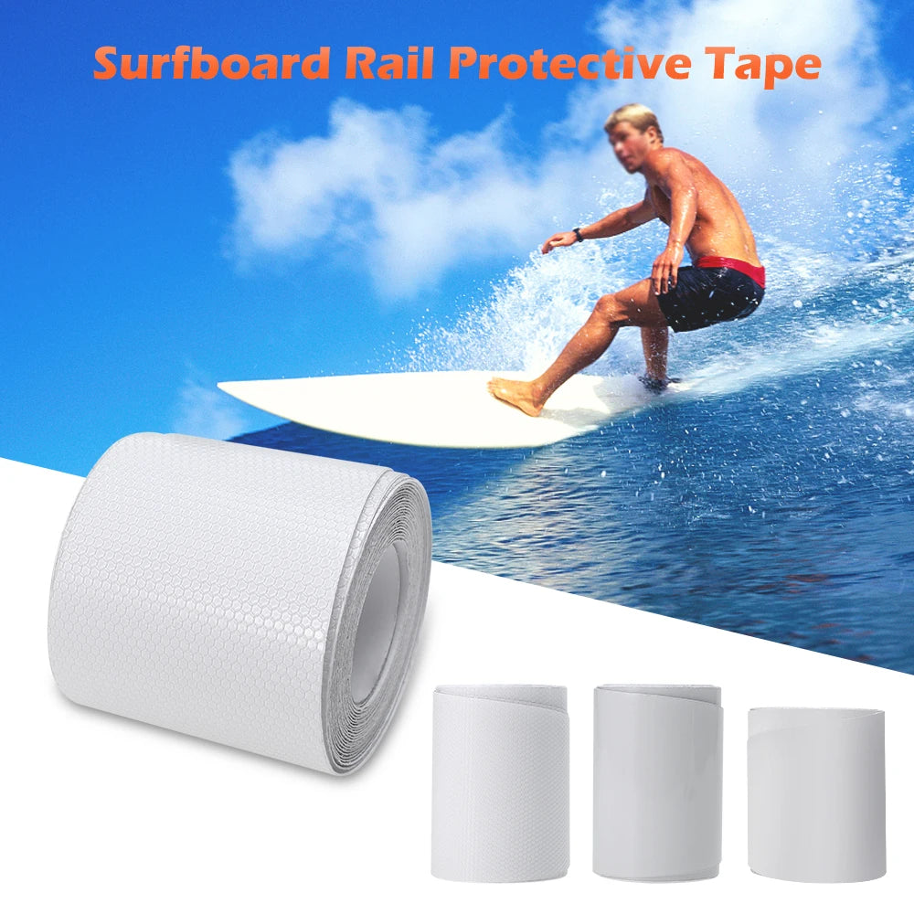 2PCS 83'' / 75'' White SUP Board Tape Surf SUP Board Protection Tape Surfboard Rail Protective Film Paddle Board Accessories