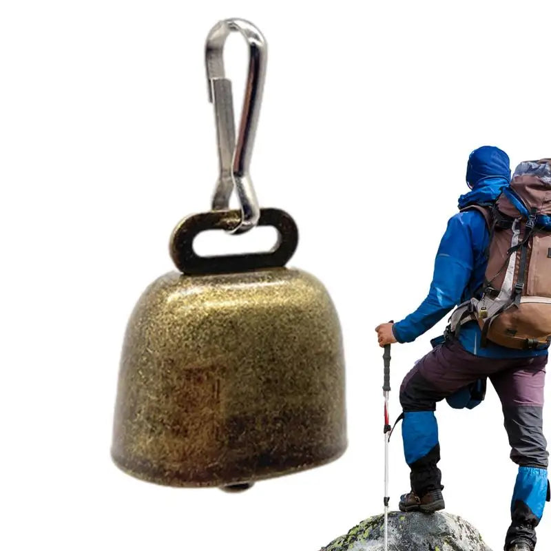 Hiking Backpack Carabiner Warning Bell For Traveling Outdoor, Anti-Lost Pet Collars Bell, Bear Repelling Bell, Sheepdog Bell