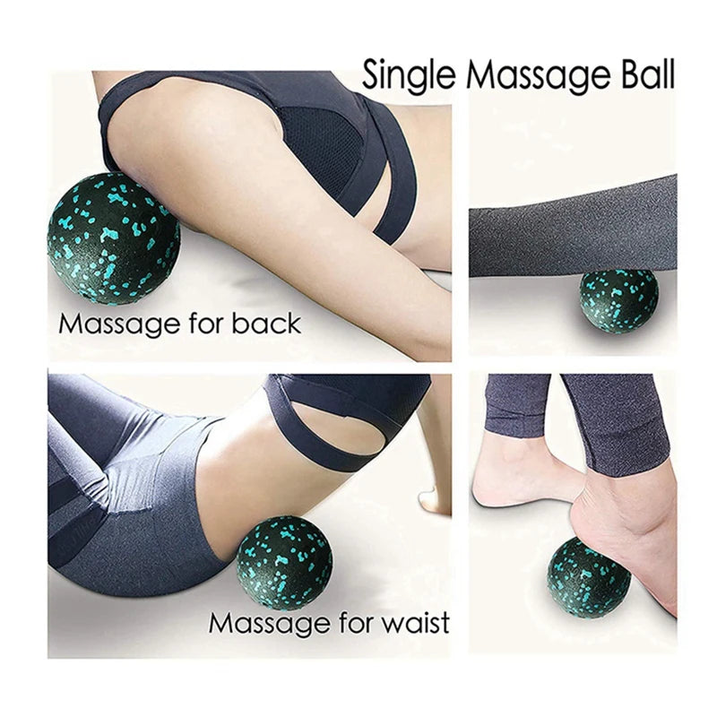 3PCS Yoga Roller Massage Peanut Ball Set EPP Fitness Foam Column For Back Pain Deep Tissue Stretching Muscle Relax Durable