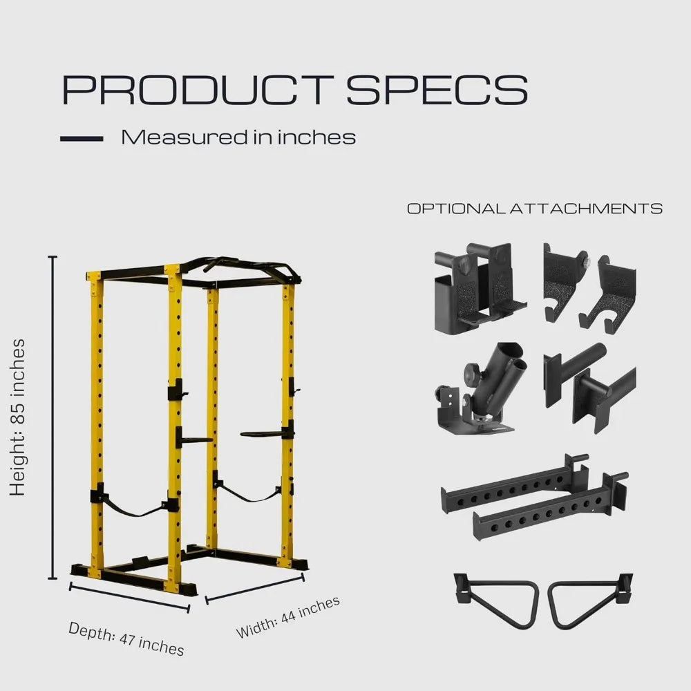 Series Multifunctional Adjustable Home Gym Exercise Equipment Power Cage Squat Rack with Attachments