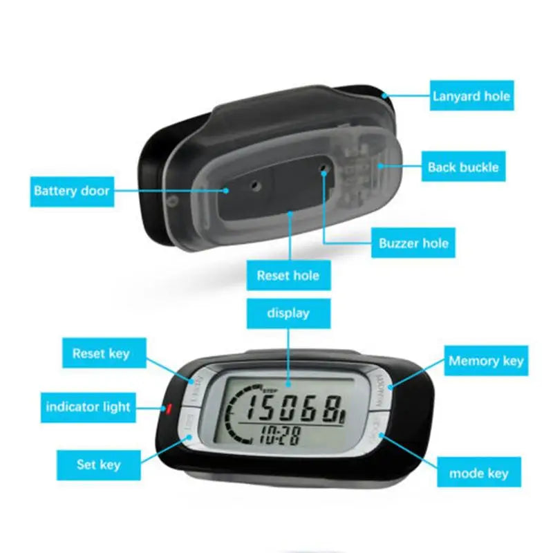 Pedometer For Walking Steps And Miles Walking Pedometer Step Counter Large Digital Display Calorie Counter Step Counters For