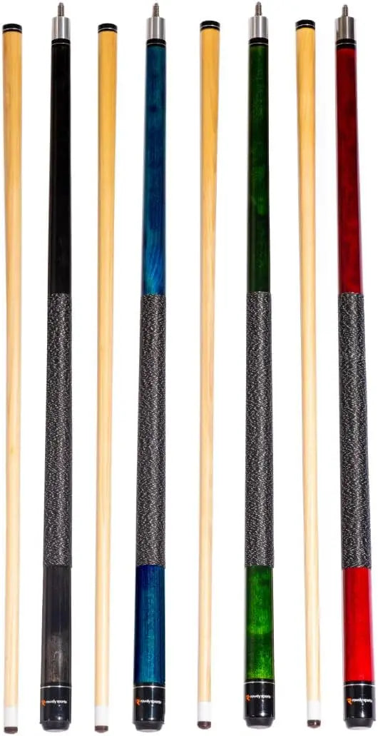 Ash Wood Pool Sticks Set of 4-57 inch 20oz Wooden Pool Cue Stick - House  Billiard Cue Sticks - 13 MM Genuine Leather Tips Pool