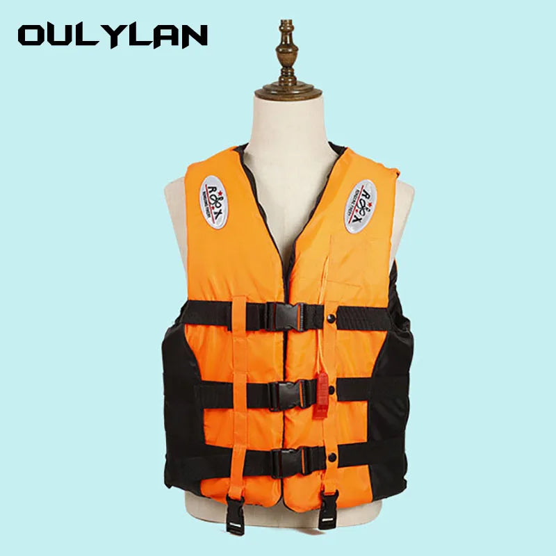 Oulylan Drifting Safety Vest Water Sports Fishing Water Ski Vest Kayaking Boating Swimming Adults Life Jacket Safety Life Vest