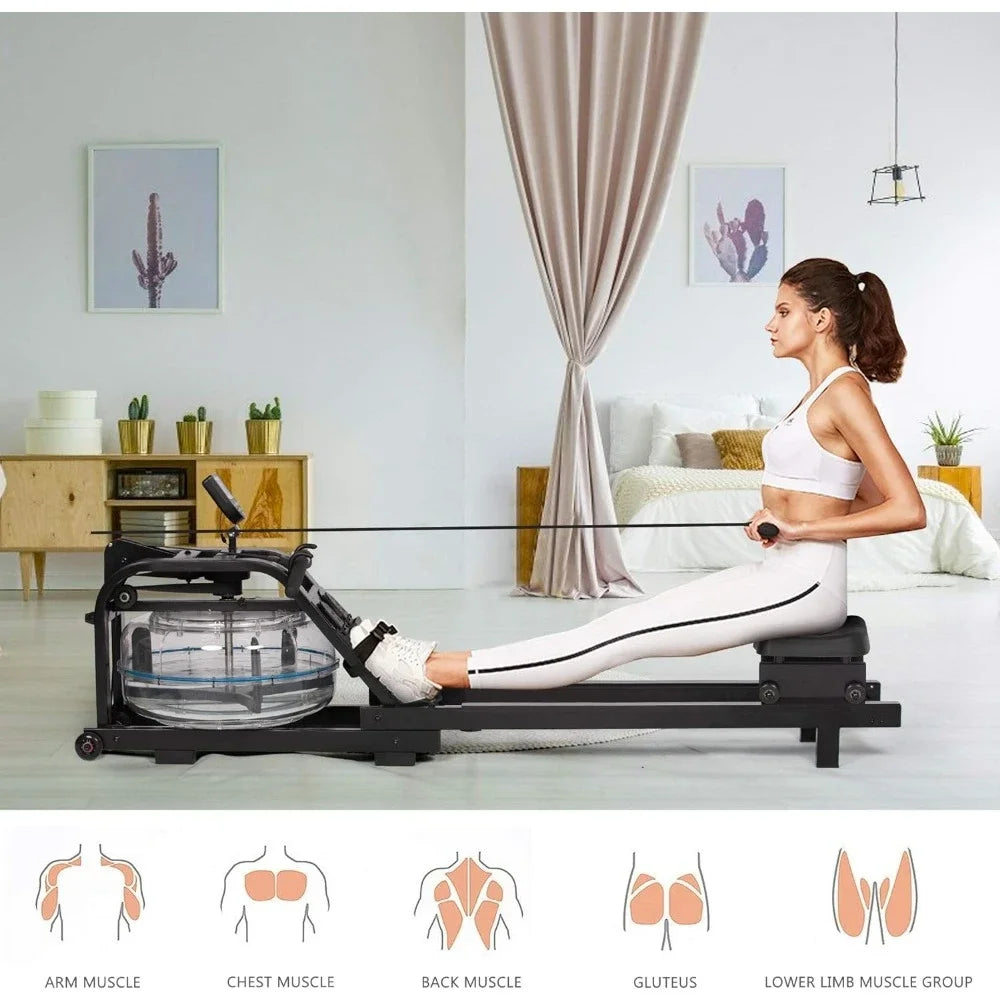 Excercise Fitness Equipment Exercise Machine Rowing Machine for Exercises Home Gym  Air Rower Large Body Building Sports