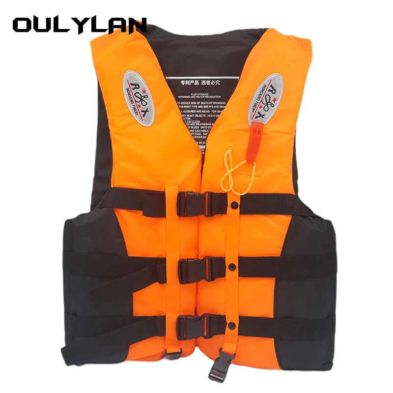 Oulylan Drifting Safety Vest Water Sports Fishing Water Ski Vest Kayaking Boating Swimming Adults Life Jacket Safety Life Vest