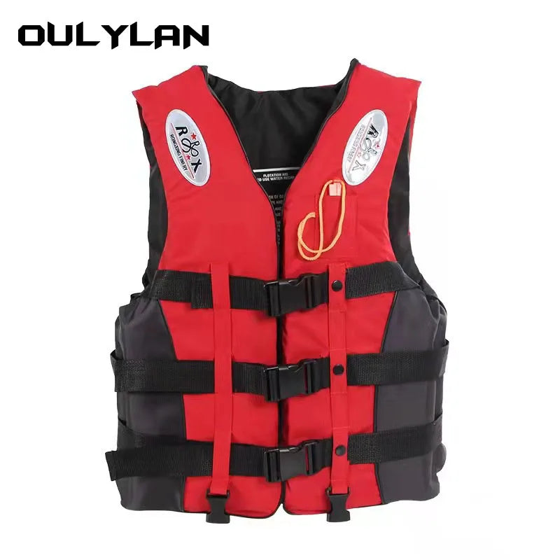 Oulylan Drifting Safety Vest Water Sports Fishing Water Ski Vest Kayaking Boating Swimming Adults Life Jacket Safety Life Vest