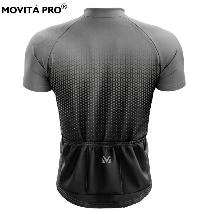 Movita Pro Men Summer Cycling Jersey Dark Grey Short Sleeve Bicycle Ciclismo T-shirt Sport Wear Motocross Mountain Bike Clothing