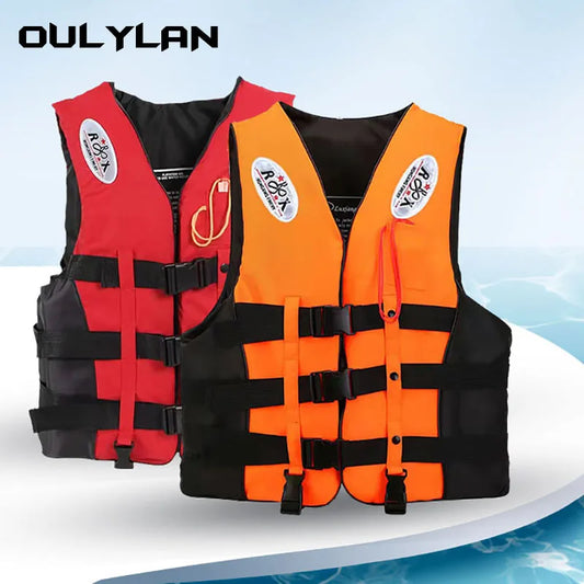 Oulylan Drifting Safety Vest Water Sports Fishing Water Ski Vest Kayaking Boating Swimming Adults Life Jacket Safety Life Vest